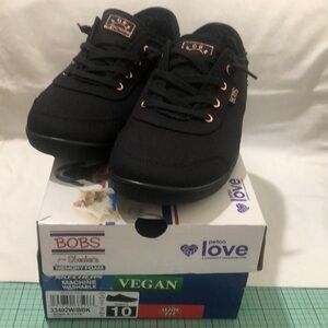 Skechers Ladies' Bobs B Cute Sneaker Black 10W